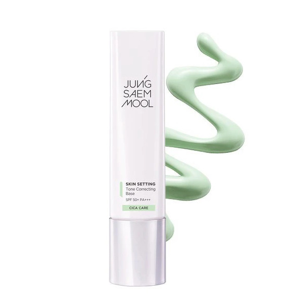 Jung Saem Mool Skin Setting Tone Correcting Base 40 ml. #แถบเขียว