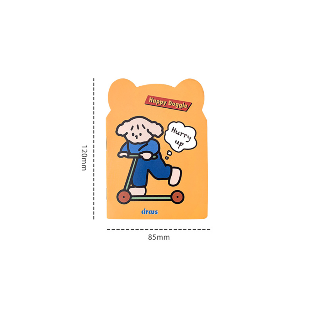 ⭐สมุดโน๊ตลายเส่น⭐รูปทรง หูการ์ตูน ลายการ์ตูน น่ารัก 12x8.5cm📌สุ่มลาย✅พร้อมส่งในไทย โน๊ตสันห่วง เครื่องเขียน