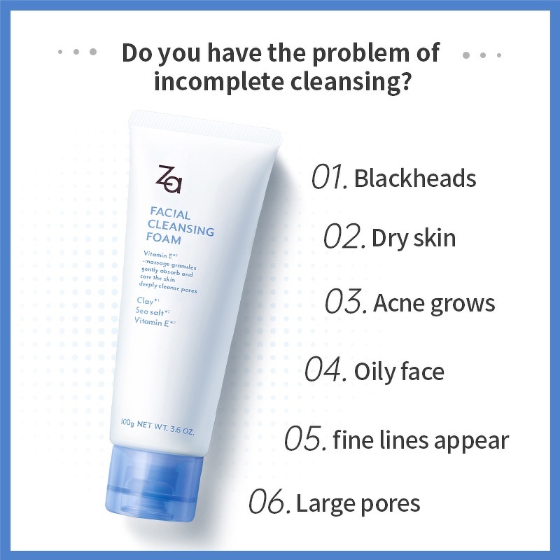 ZA Facial Cleansing Foam 100 g.
