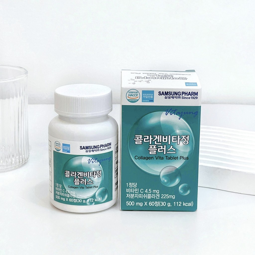 Samsung Pharm Fish Collagen 500 mg. 60 เม็ด