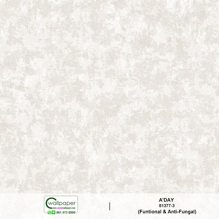 วอลเปเปอร์ลายปูนเปลือย เทกเจอร์ผ้า สีเทา No.81377-3