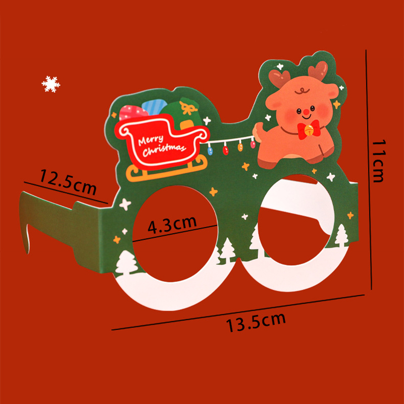 🎄⭐แว่นตากระดาษคริสต์มาส🥽🎄Merry Christmas📌เลือกลายได้ ราคาะ 6 บาท✔️พร้อมส่ง Ohwowshop ปาร์ตี้ ซานตาคลอสคริสต์มาส