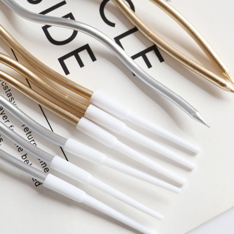 🎂เทียน Happy birtday แบบหยัก ก้านยาวแพ็กเดี่ยว📌สินค้าเลือกสี✔️พร้อมส่งในไทย เทียนวันเกิด เทียนสี