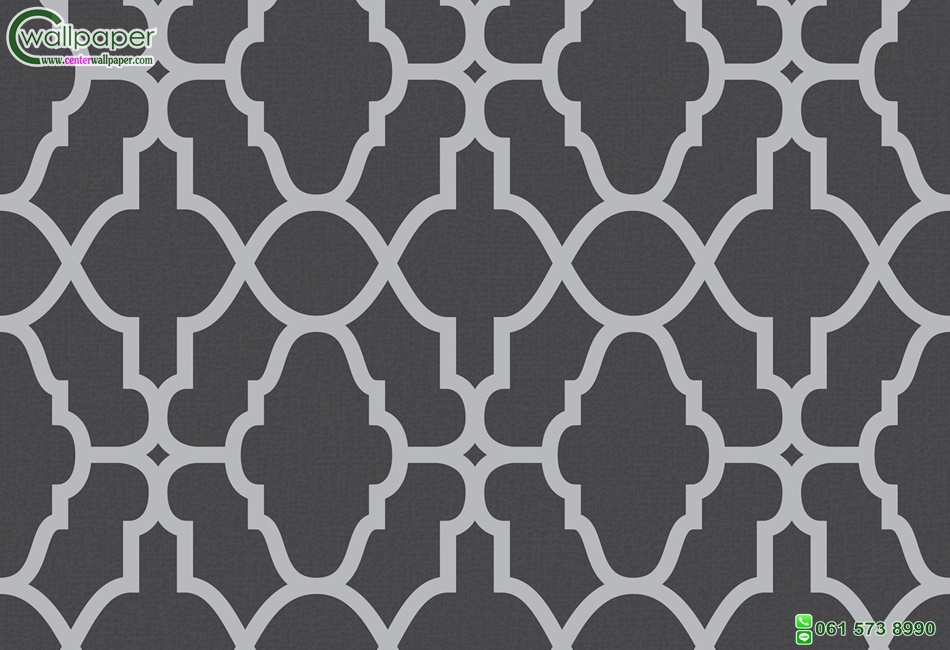 วอลเปเปอร์ลายโมเดิร์นกราฟฟิค เส้นสีเงินพื้นหลังสีดำ