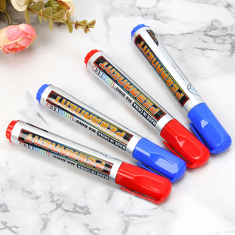 🔥ปากกาสีแท่ง🔥MARKER🔵🔴ปากกาเคมี เน้นข้อความ📌เลือกสี ราคา 4 บาท/แท่ง✔️พร้อมส่ง Ohwowshop ปากกามาร์คเกอร์ ปากกาเคมี Chemical pen ปากกากันน้ำ