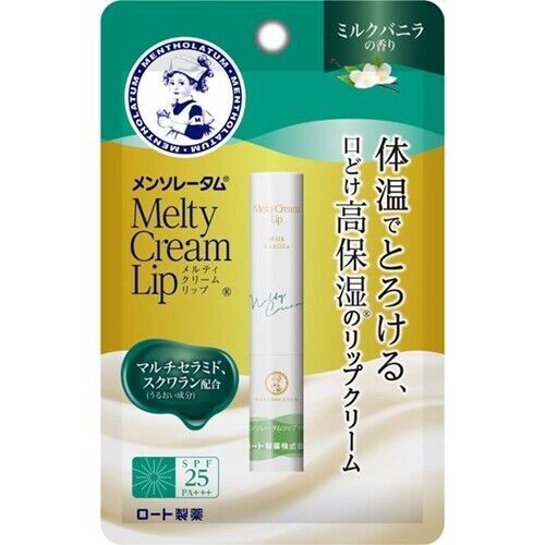 Mentholatum Melty Cream Lip SPF25 PA+++ 2.4 g. #Milk Vanilla