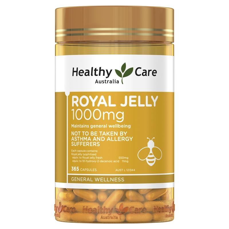 Healthy Care Royal Jelly 1000 mg. (120 Soft Capsules) Exp. Feb 2028