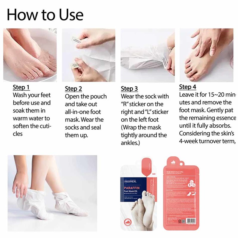 Mediheal Paraffin Foot Mask Ex 9 ml.