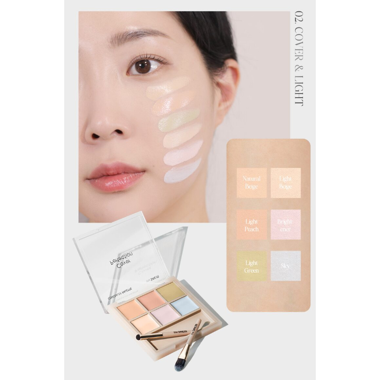 The Saem Cover Perfection Concealer Palette 5.7 g. #02 Cover & Light)