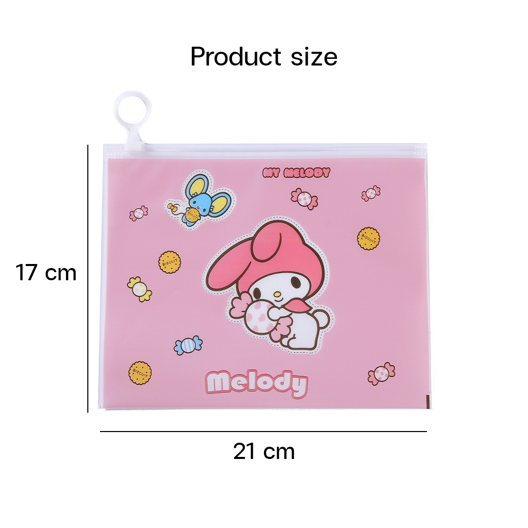 🌈กระเป๋าใส่เครื่องเขียน🌈A5 ลาย เมโล&ซินนา 21x17cm📌เลือกลาย ราคา 4 บาท✔️พร้อมส่ง Ohwowshop ซอง เครื่องเขียน กระเป๋า กระเป๋าดินสอ