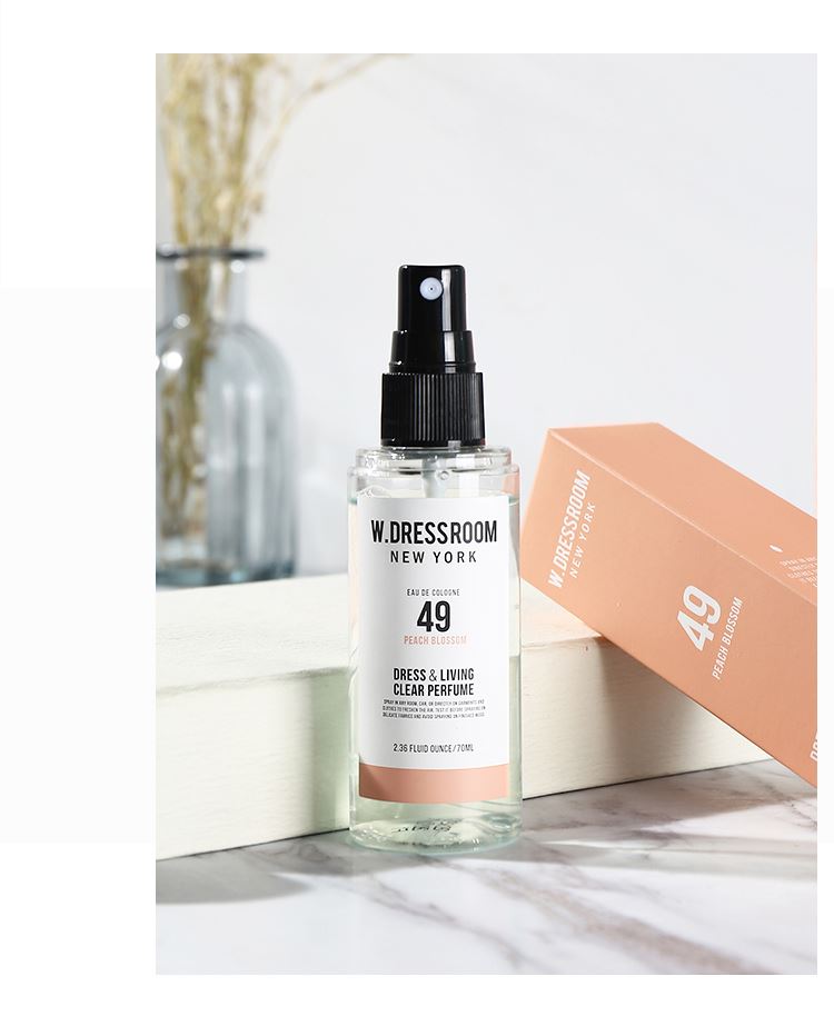 W.DRESSROOM Dress & Living Clear Perfume 70 ml. #49 Peach Blossom หอมหวานซุกซน