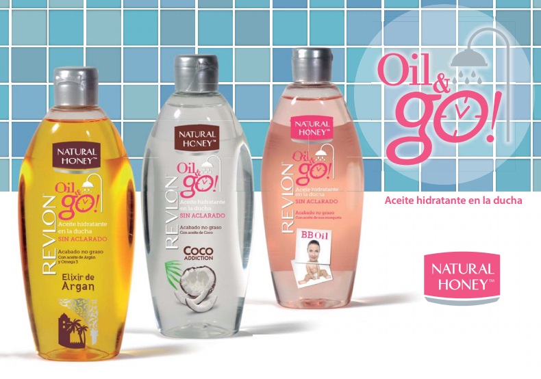 Revlon Natural Honey Oil & Go BB Oil 300 ml. ขวดสีชมพู