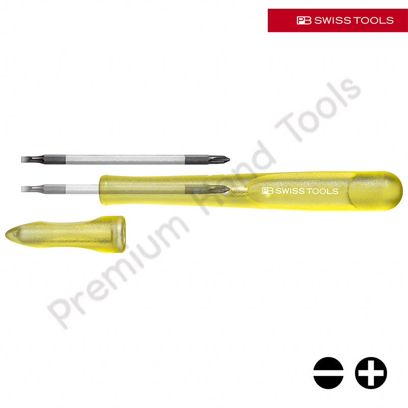 ไขควง PB Swiss Tools รุ่น PB 168-00 YELLOW EDITION แบน/แฉก เบอร์ 00