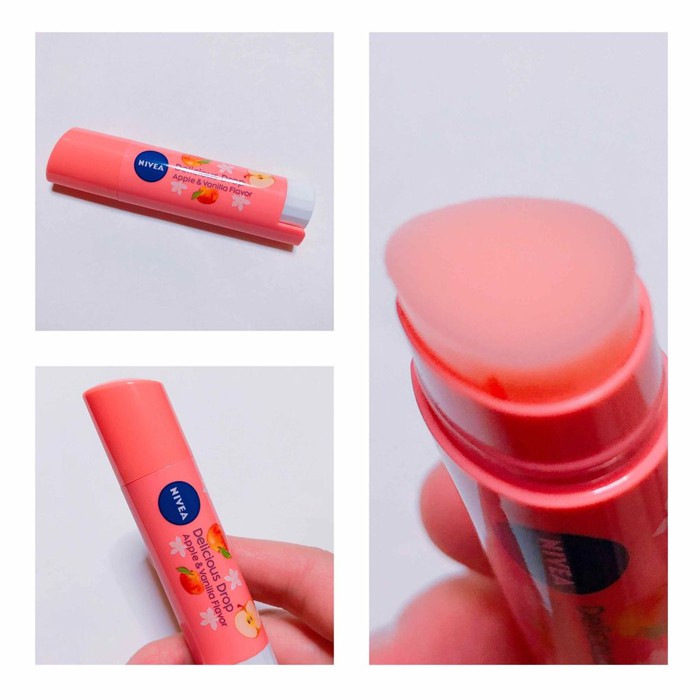 NIVEA Flavor Lip Delicious Drop Apple & Vanilla Flavor SPF11 3.5 g.