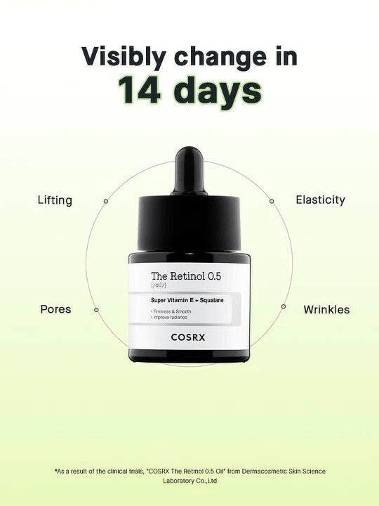 COSRX The Retinol 0.5 Oil Serum 20 ml.