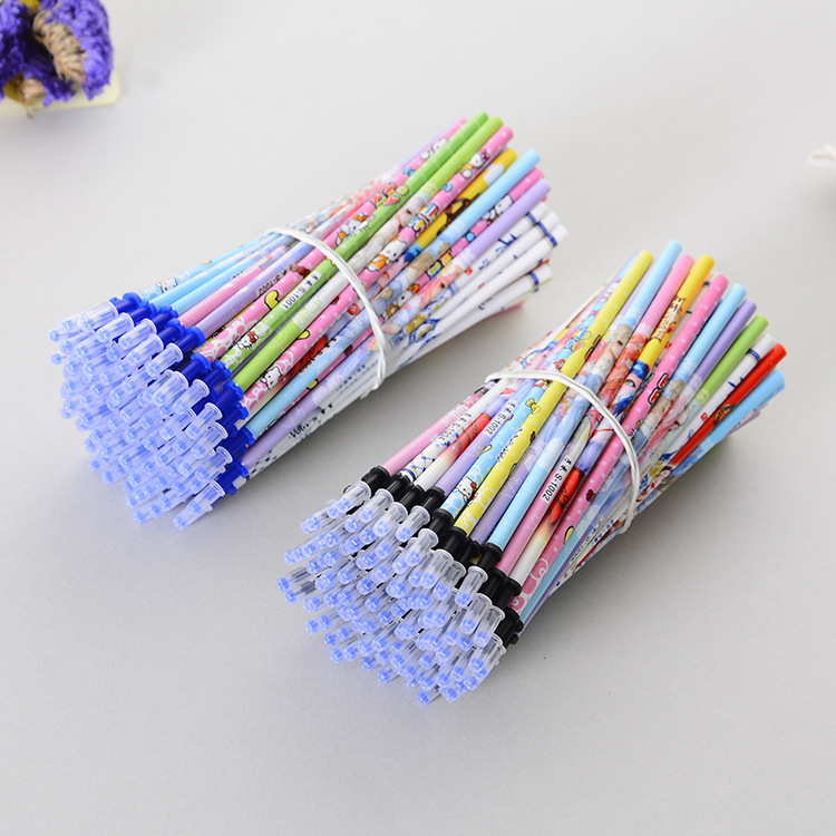 🌈ไส้ปากกาลบได้🌈ลายตัวการ์ตูน น่ารัก ไส้สีน้ำเงิน 0.5✔️พร้อมส่งในไทย ปากกา ไส้ปากกา