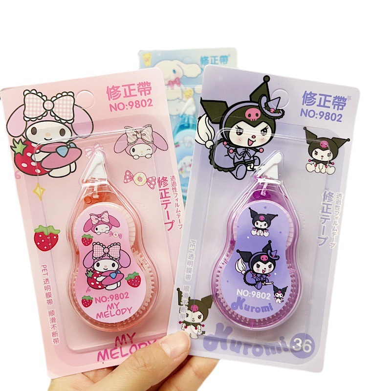 ⭐🌈⭐เทปลบคำผิด⭐🌈⭐การ์ตูน sanrio เบอร์ 36🌈✔️พร้อมส่งในไทย เครื่องเขียน ลบได้ ยางลบ