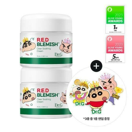 Dr.G R.E.D Blemish Clear Soothing Cream 70 ml. X ชินจัง (No Box)