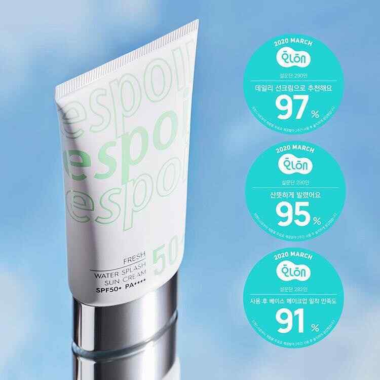 Espoir Water Splash Sun Cream Fresh SPF50+ PA++++ 60 ml. + 20 ml.