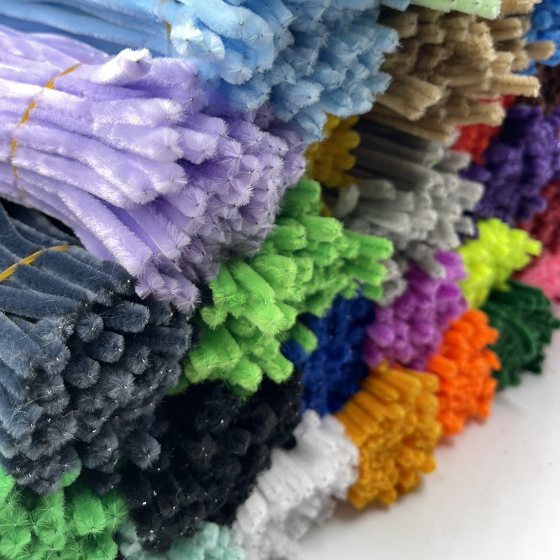 (100ชิ้น)🌈ลวดกำมะหยี่⭐งานDIY และอุปกรณ์สร้างสรรค์งานประดิษฐ์ต่างๆ 0.6mm ยาว30cm สำหรับงานฝีมือ✅พร้อมส่ง Ohwowshop สีสันสดใส สินค้าขายดี