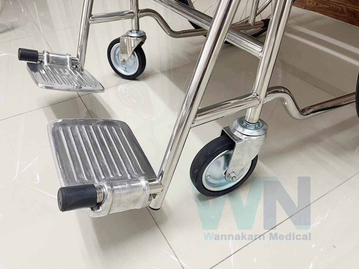 รถเข็นผู้ป่วย Wheelchair Stainless