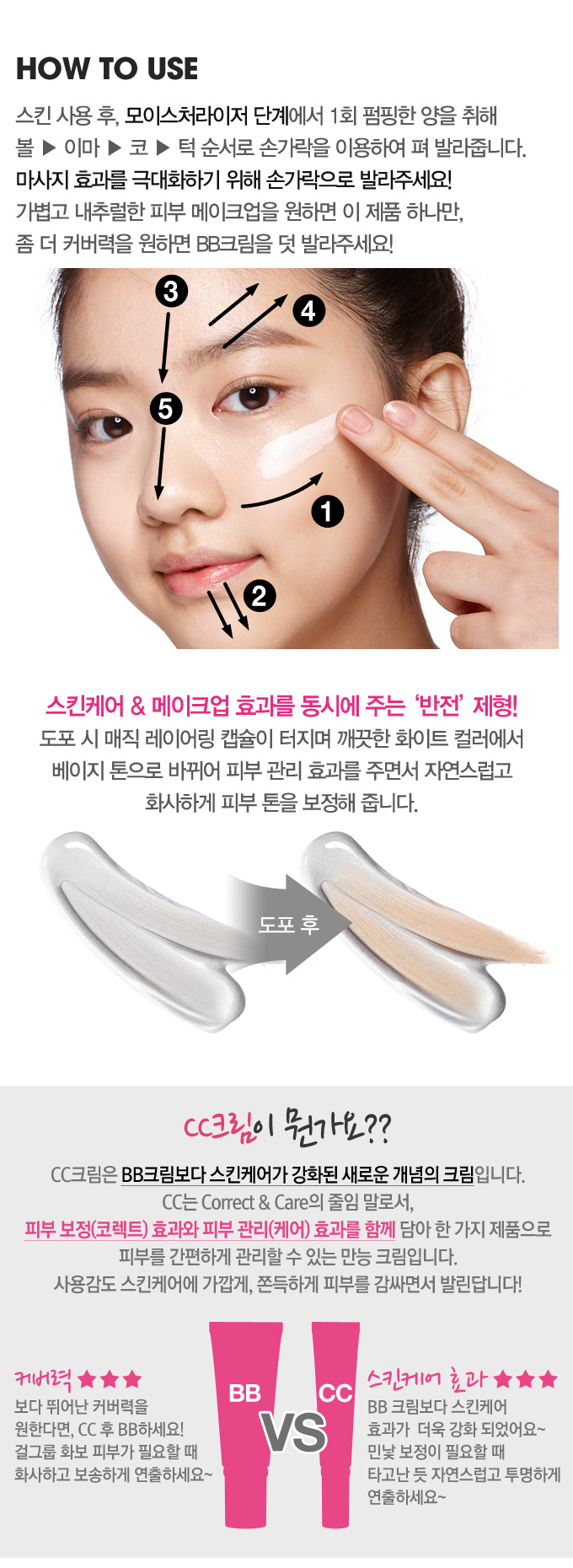Etude House CC Cream (Correct & Care) SPF30 PA++ Silky ปกปิด บางเบา