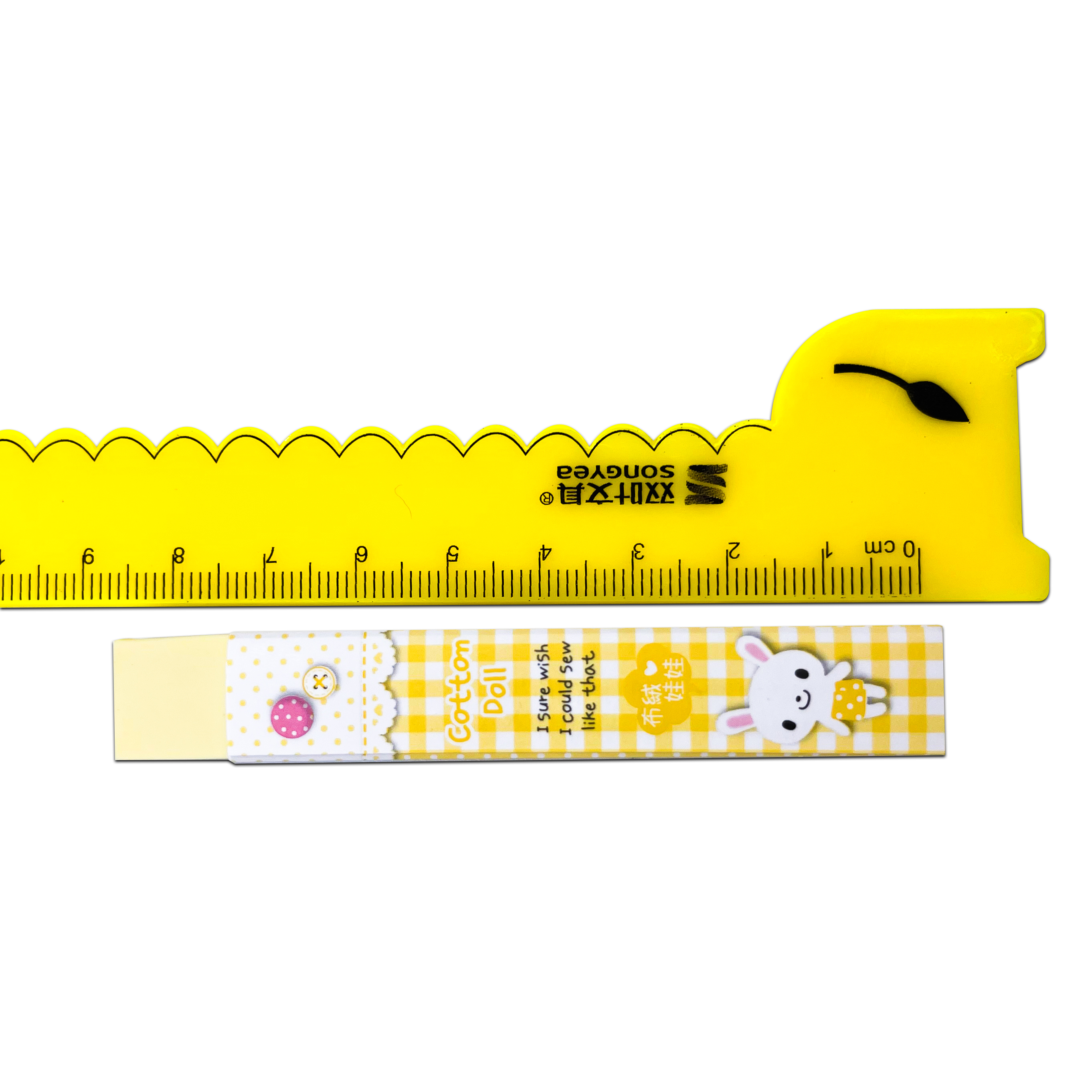 🌈ยางลบแท่งยาว🌈Cotton doll📌เลือกสี ชิ้นละ 5 บาท ✔️พร้อมส่งในไทย ยางลบ ลบคำผิด