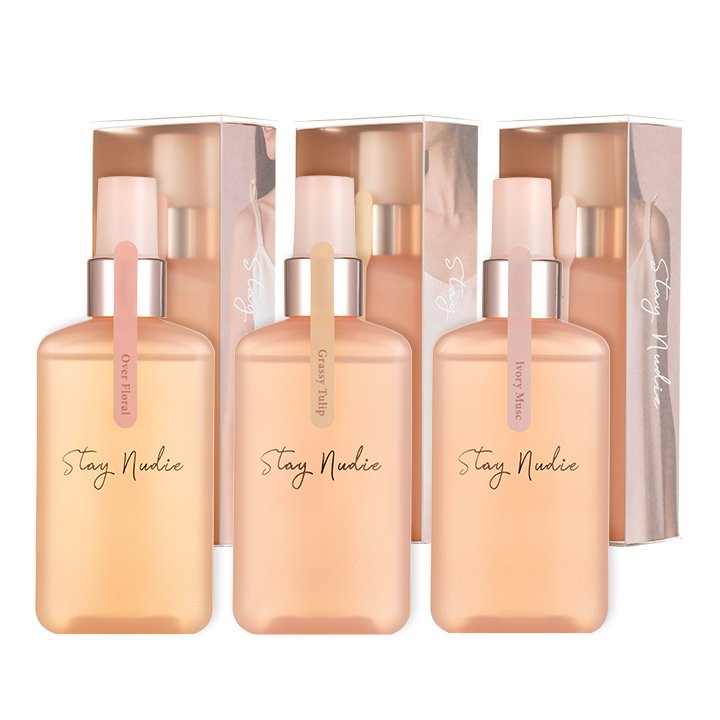 Body Holic Stay Nudie Hair & Body Mist 100 ml. # Ivory Musc