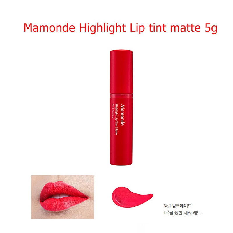 Mamonde Highlight Lip Tint Matte 5 g. #1 Pinkade