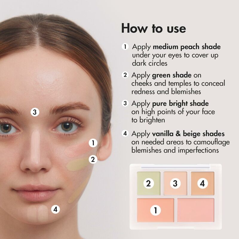 LUNA Conceal Blender Palette 6 g. #01 Clear Cover