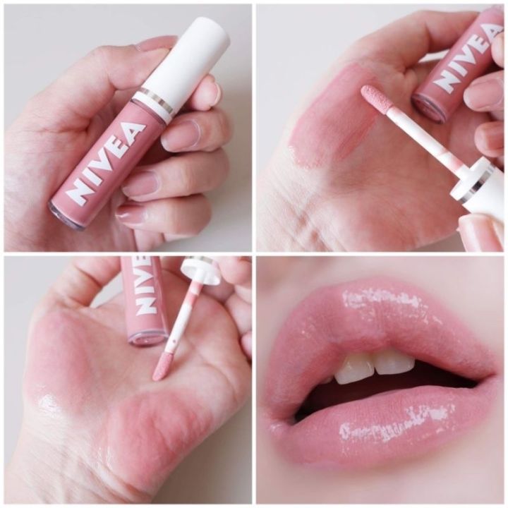 NIVEA Caring Lip Oil 5.5 ml. #Rose (Import From South Korea)