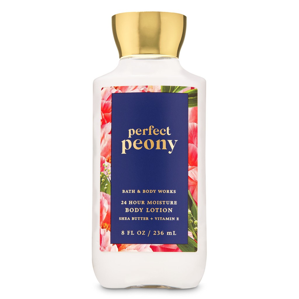 Bath & Body Works 24 Hour Moisture Body Lotion She Butter & Vitamin E 236 ml. #Perfect Peony