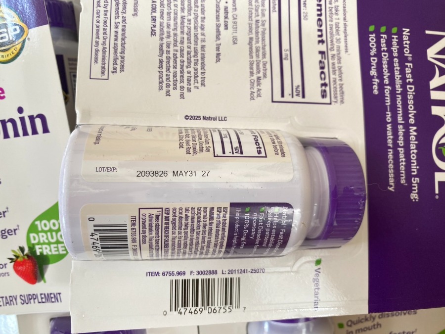 Natrol Melatonin Time Release Fast Dissolve 5 mg. (250 เม็ด) รสสตรอเบอร์รี่