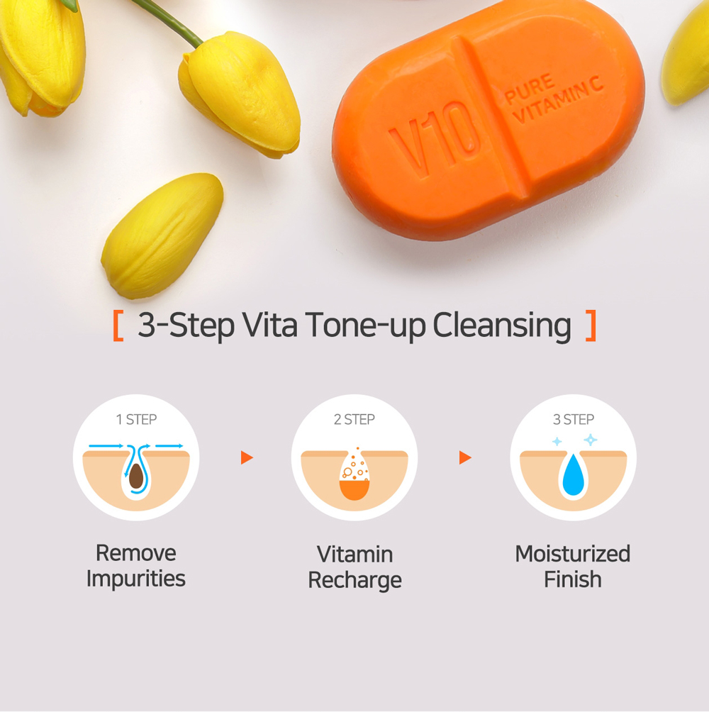 SOME BY MI Pure Vitamin C V10 Cleansing Bar 106 g.
