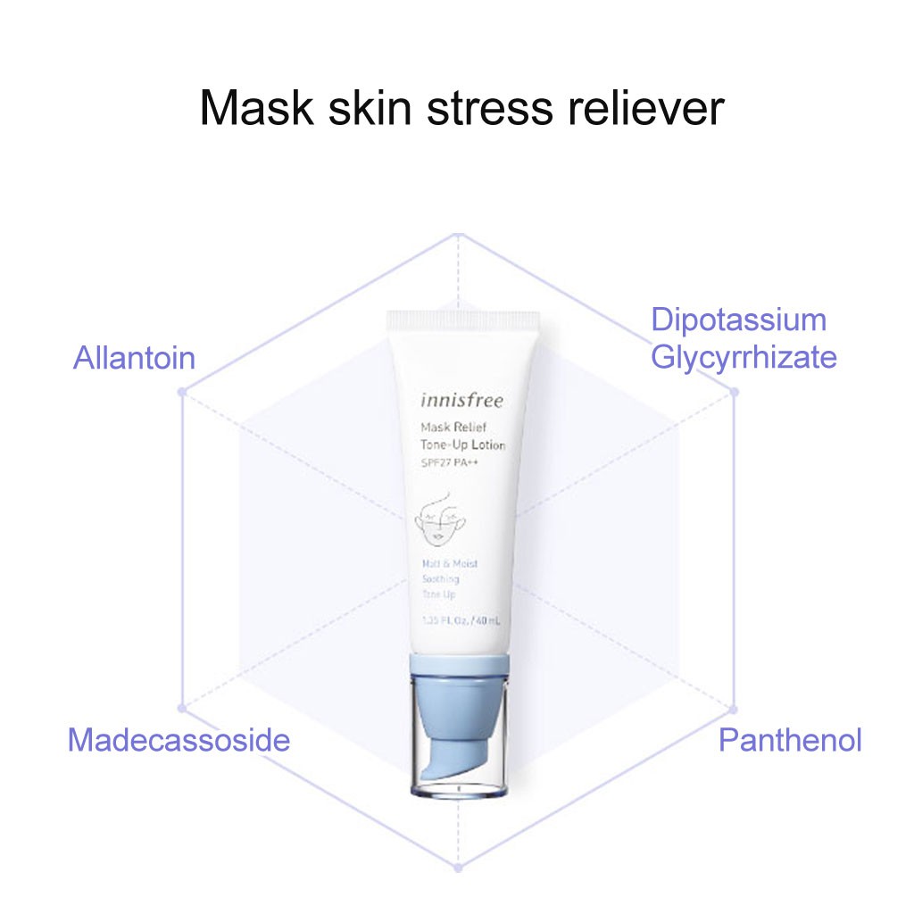 Innisfree Mask Relief Tone Up Lotion SPF27 PA++ 40 ml.