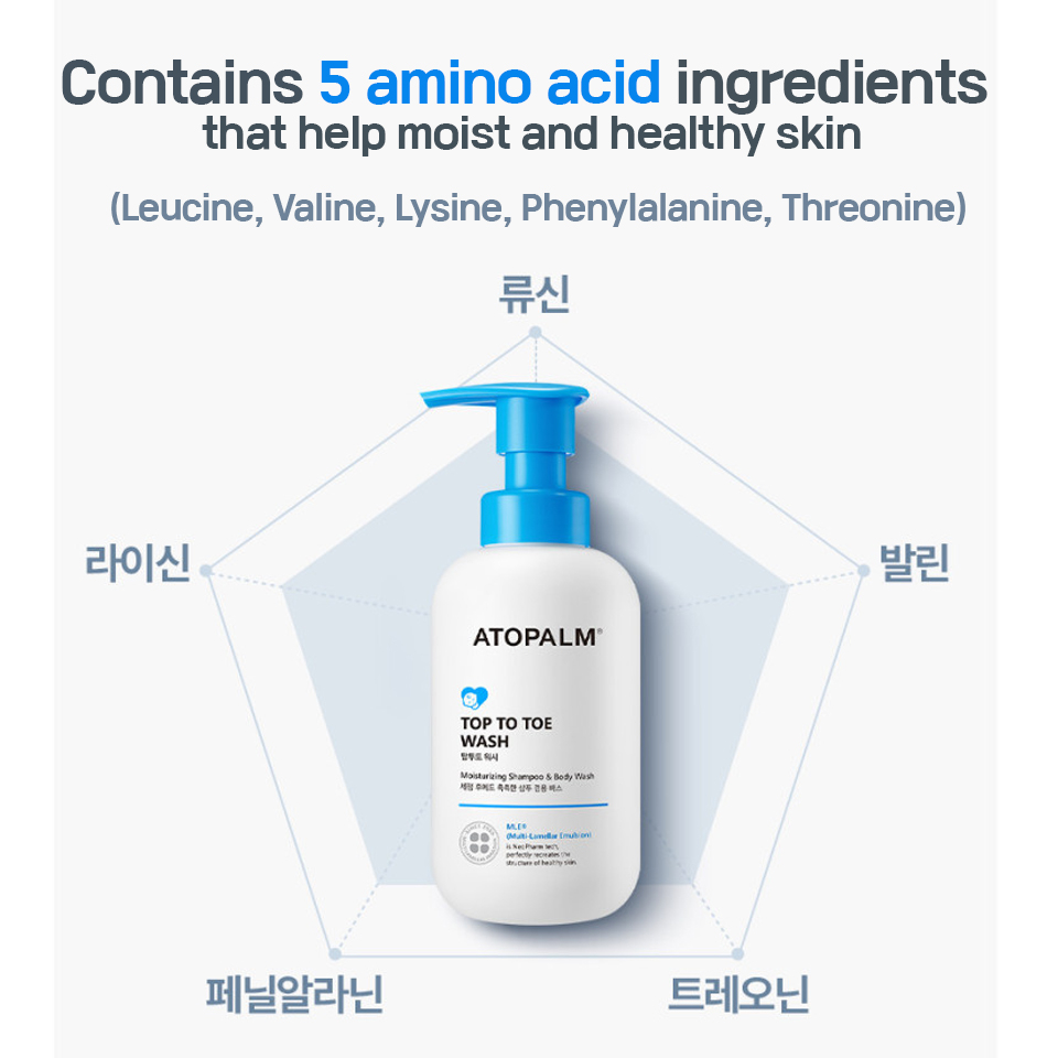 ATOPALM Top to Toe Wash 300 ml.