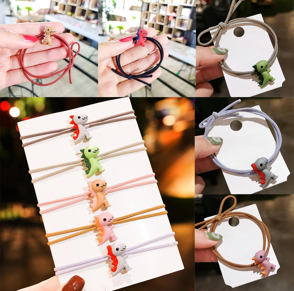 🌈ยางยืดรัดผม Mini ไดโน ชิ้นละ 2 บาท ✔️พร้อมส่ง Ohwowshop หนังยางรัดผมเกาหลี ยางรัดผมไสต์เกาหลี