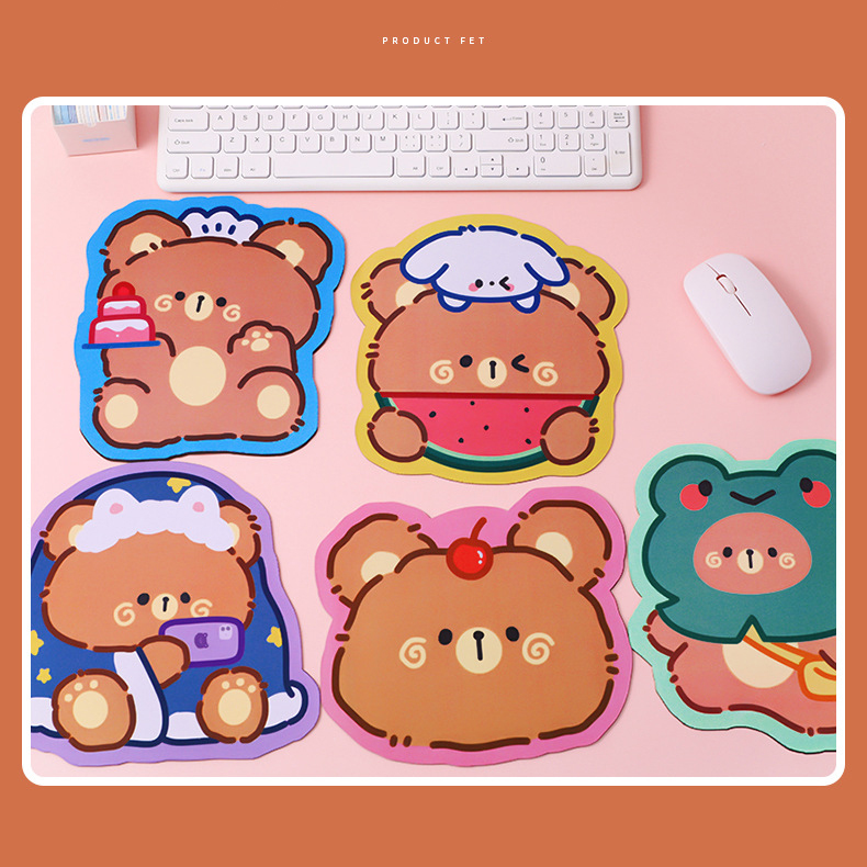 🔥แผ่นรองเมาส์🔥 รูปทรงการ์ตูน Pretty cartoon ราคา 18 บาท 📌สินค้าเลือกลายได้ ✔️พร้อมส่ง Ohwowshop แผ่นรองเมาส์ กันลื่นกันลื่น ลายการ์ตูน