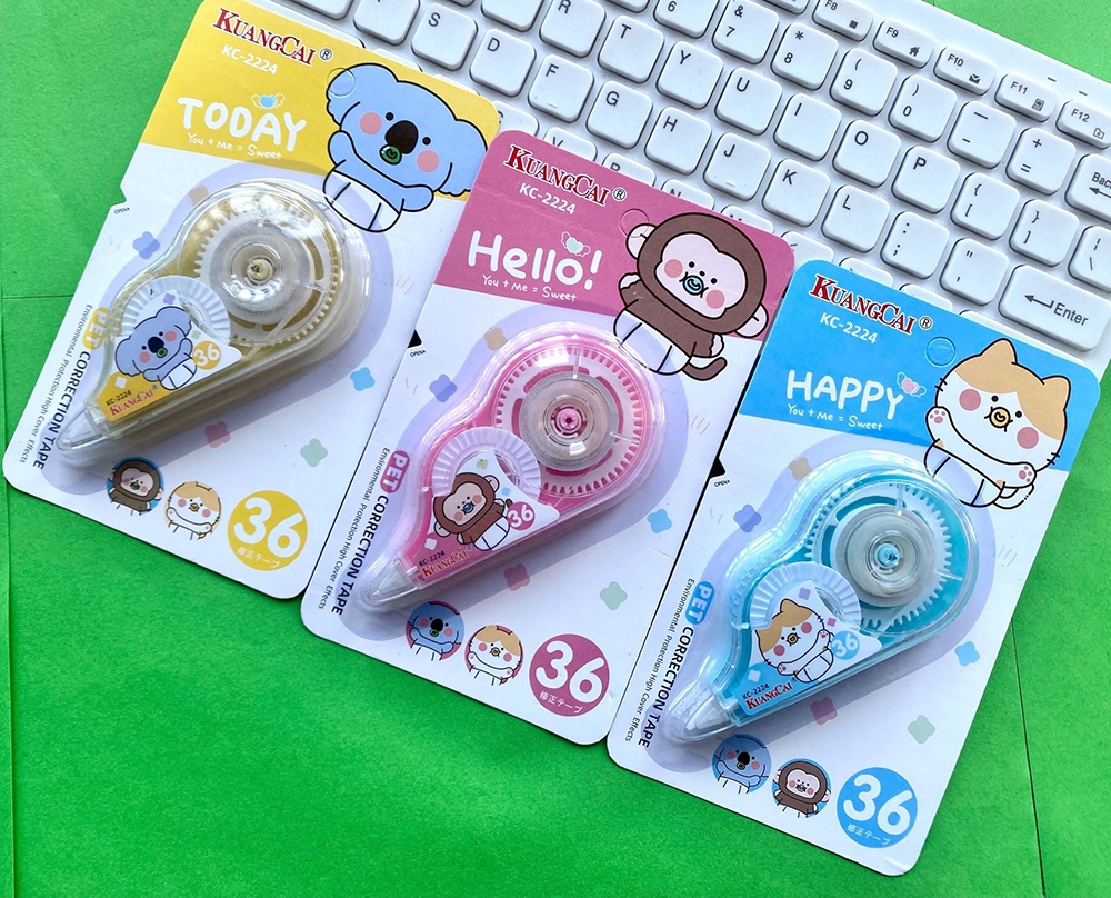 🌈เทปลบคำผิด🌈Hello Baby เบอร์36 ชิ้นละ 9 บาท ✔️พร้อมส่ง (🎲สุ่มลาย) Ohwowshop เครื่องเขียน ลบได้