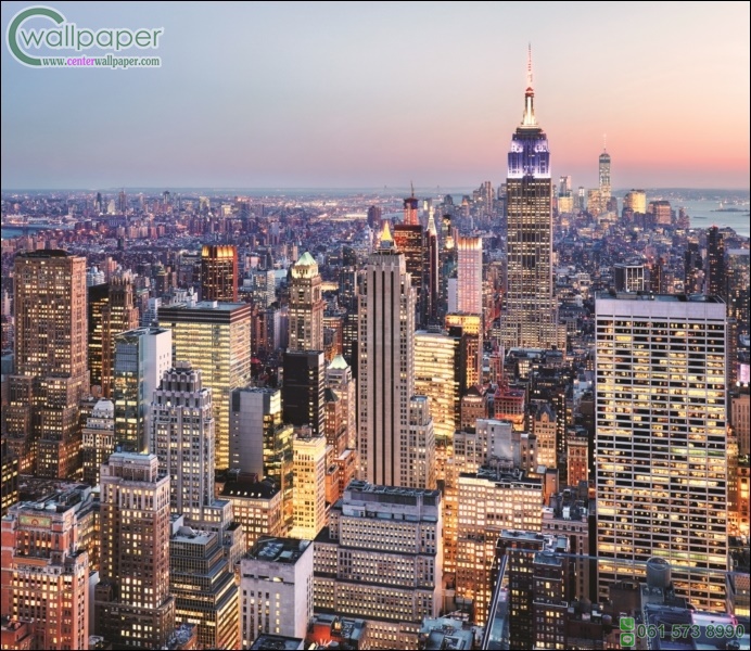 ภาพตึกสูง New York City USA.