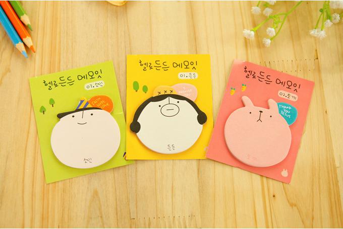 โพสอิทหน้าคน [คละแบบ] ( 1ชิ้นมี 18-20 แผ่นโดยประมาณ ) ชิ้นละ 3 บาท ✔️พร้อมส่ง (🎲สุ่มลาย) Ohwowshop