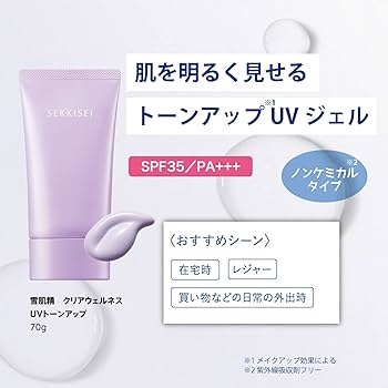Kose Sekkisei Clear Wellness UV Sunscreen Tone Up 62 ml.