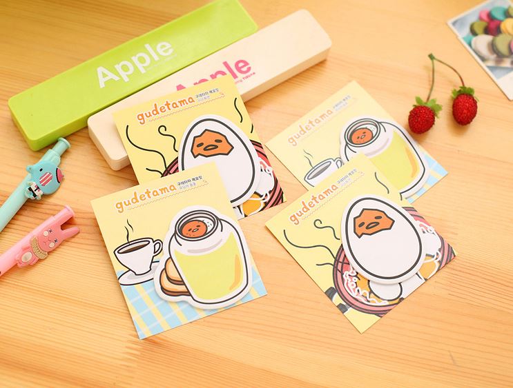 กระดาษโน๊ตกาวในตัว ไข่ขี้เกียจ ( 1ชิ้นมี 20 แผ่นโดยประมาณ ) ชิ้นละ 3 บาท ✔️พร้อมส่ง (🎲สุ่มลาย) Ohwowshop