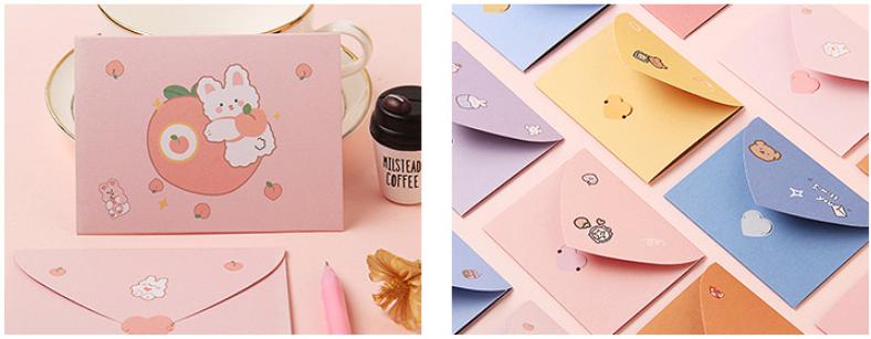 💌การ์ดอวยพรรูปทรงจดหมาย Happy Cartoon 9.6x7.2cm📌เลือดลาย ราคา 3 บาท✔️พร้อมส่ง Ohwowshop จดหมาย การ์ด สวยงาม การ์ดอวยพร