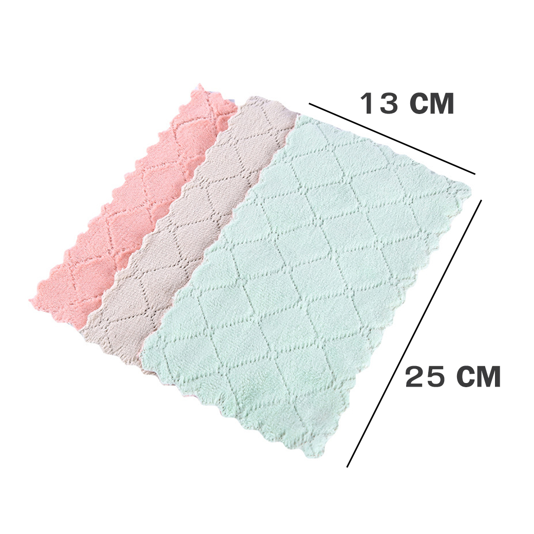 ⭐ผ้าไมโครไฟเบอร์⭐ 13x25 (สีชมพู) ชิ้นละ 3 บาท ✔️พร้อมส่ง ชนิดเลือกแบบสินค้า Ohwowshop ผ้า ทำความสะอาด ไมโครไฟเบอร์