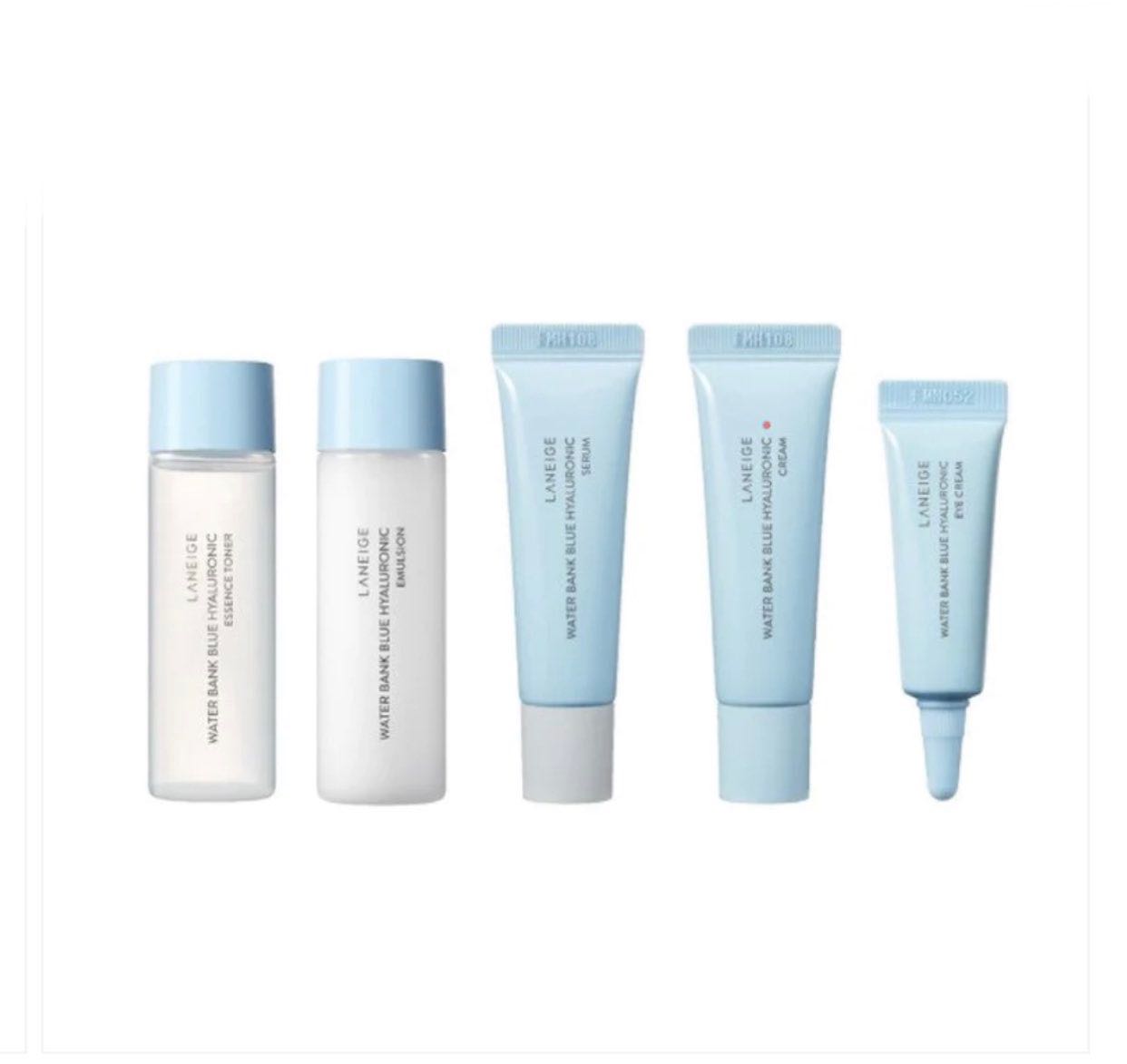 Laneige Water Bank Blue Hyaluronic Kit (Dry Skin) [5 Items]