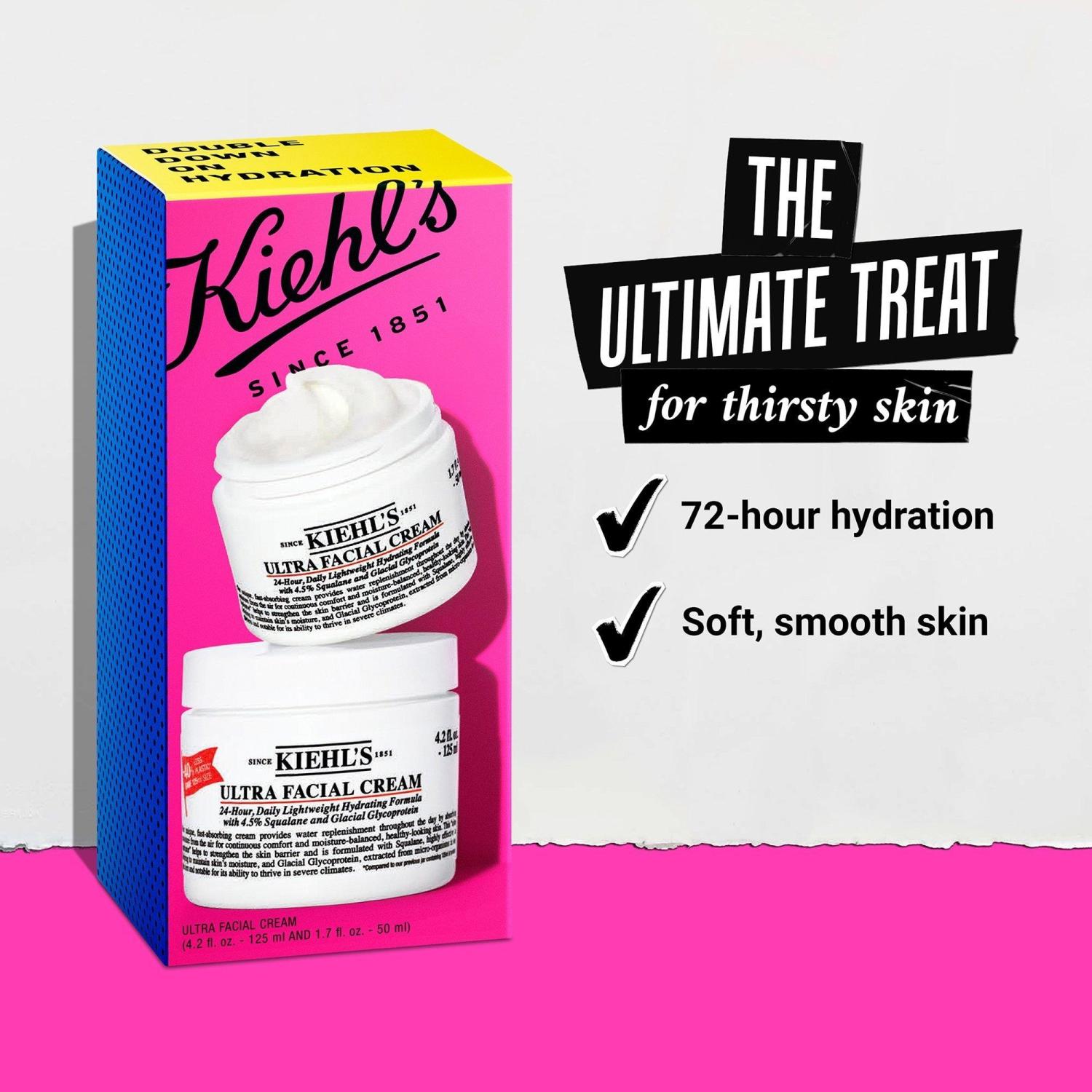 Kiehl's Double Down On Hydration Ultra Facial Cream Set (125 ml. + 50 ml.)