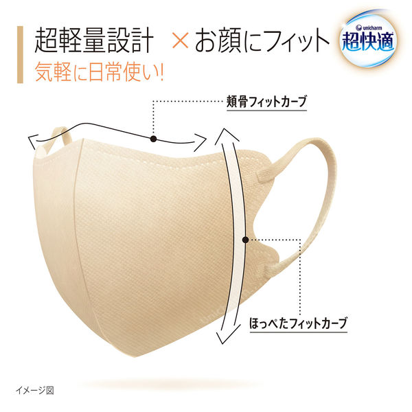 Unicharm Smart Color 3D 7 ชิ้น #Natural Beige