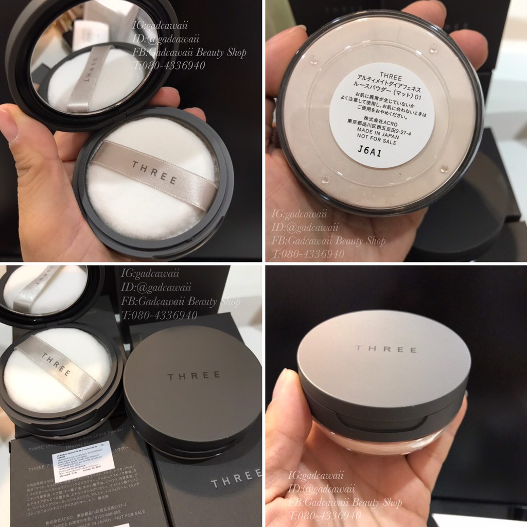 Three Ultimate Diaphanous Loose Powder 7 g. #01 Translucent