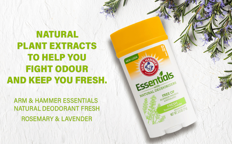 Arm & Hammer Essentials with Natural Deodorizers Deodorant 28 g. #Rosemary Lavender